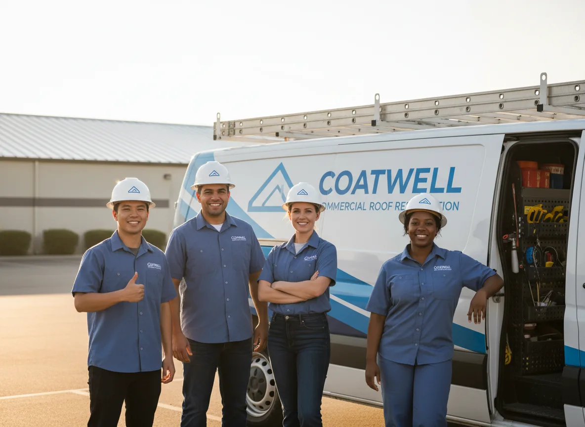 Commercial roof coating company in Johnston, IA